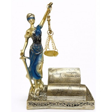 Polyester Kartvizitli Adalet Figürü 