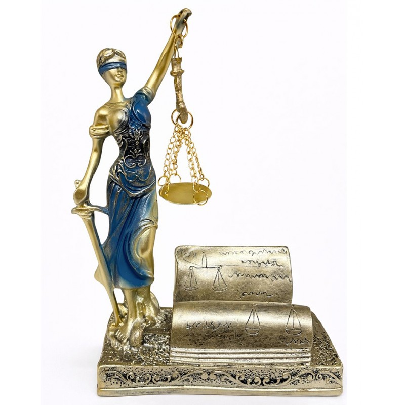 Polyester Kartvizitli Adalet Figürü 