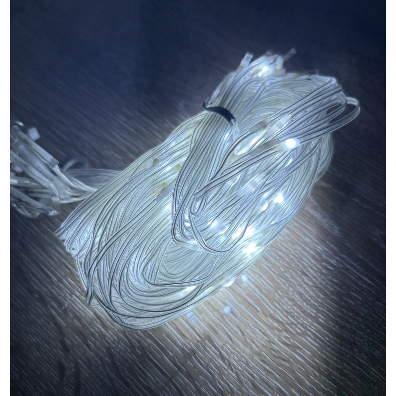 2x2 Perde 192 LED Beyaz Işık - 8 Fonksiyonlu