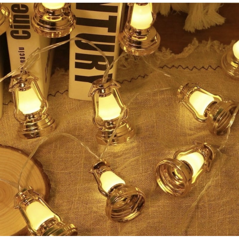 Ramazan Kandili Desenli 2 Metre 10 LED Dekoratif Işık