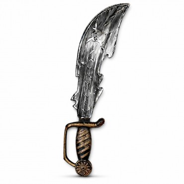 Eskitme Detaylı Plastik Korsan Kılıcı 45 cm