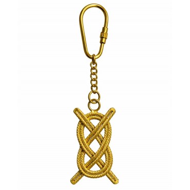 Pirinç Gemi Düğümü Tasarımlı Anahtarlık 