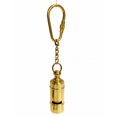 Geleneksel Pirinç Düdük Tasarım Anahtarlık