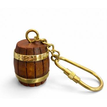 Pirinç Fıçı Anahtarlık 