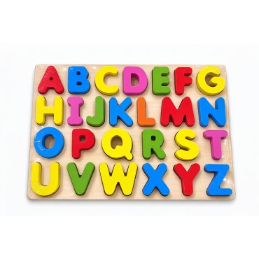 Ahşap Alfabe Puzzle Eğitici Oyuncak 