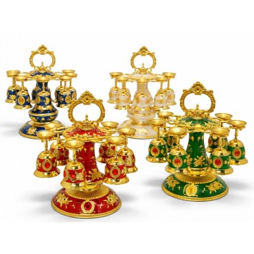 6'lı Lüks Sunum Ve Dekoratif Kadeh Seti