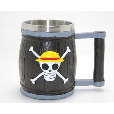 One Piece Temalı 3D Kabartmalı Çelik Kupa Bardak