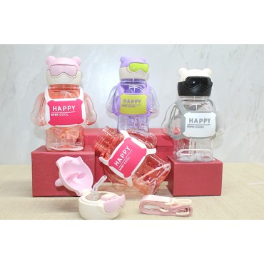 Sevimli 3D Desenli Su Matarası (BPA İçermez)