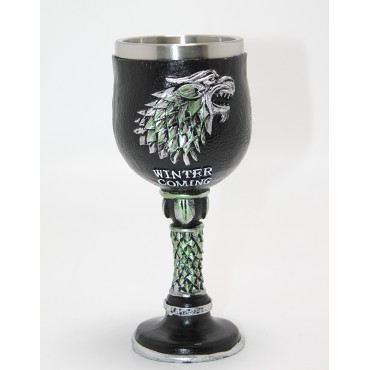 Game Of Thrones House Stark 3D Kabartmalı Çelik Kadeh Bardak 