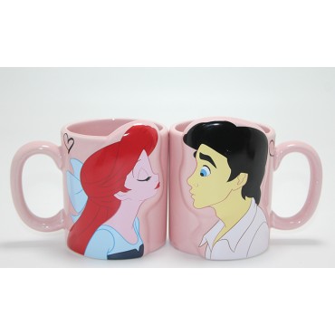 Küçük Deniz Kızı Ariel Ve Prens Eric Çift Kupa Bardak Seti 