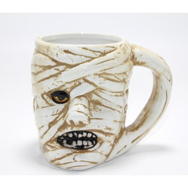 Mumya Figürlü 3D Kabartmalı Kupa Bardak 