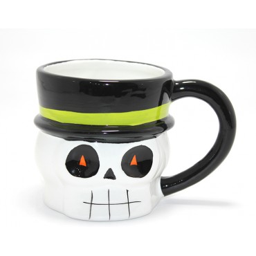 Centilmen İskelet 3D Kabartmalı Kupa Bardak 