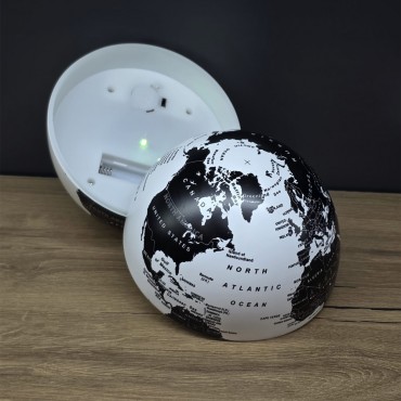 LED Işıklı 360 Derece Dönen Dünya Küresi