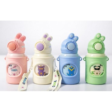 Tavşan Kulaklı 500 ml Paslanmaz Çelik Suluk 