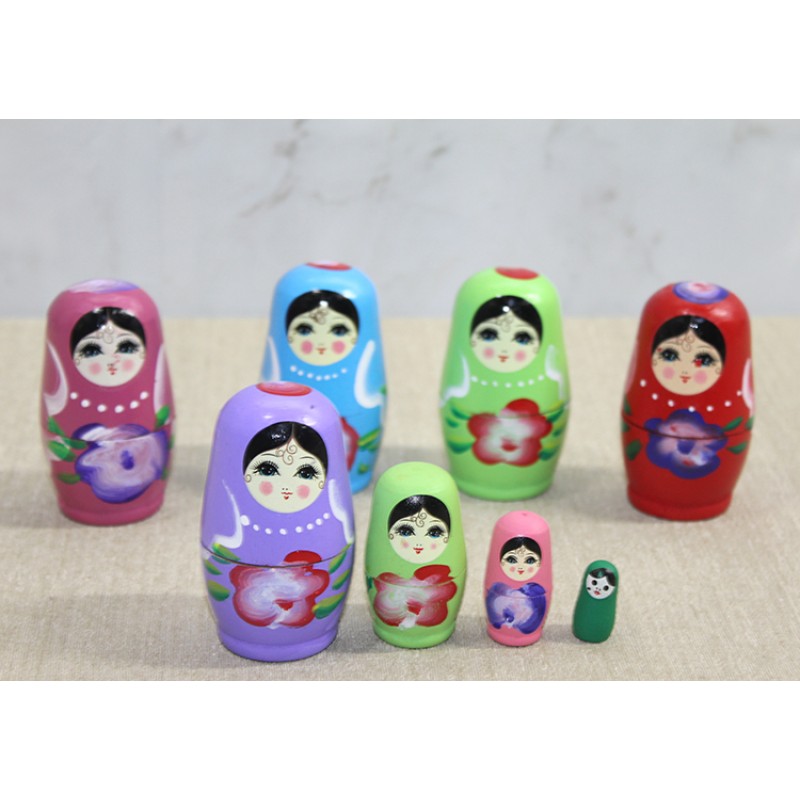 4'lü Ahşap Matruşka Seti 