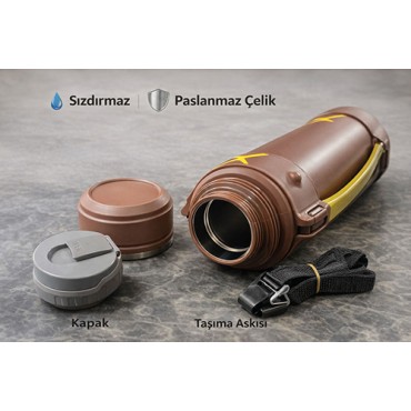 1600 ml Çift Katmanlı Vakumlu Paslanmaz Çelik Termos 