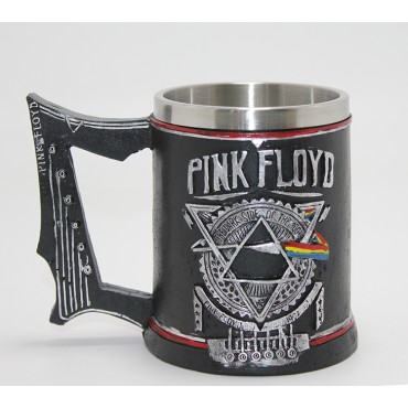 Pink Floyd Tasarım Kupa Bardak - 3D Kabartmalı -  Paslanmaz Çelik