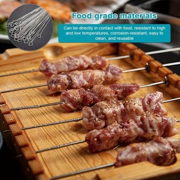10'lu Paslanmaz Çelik Şiş Seti (20 cm) - Airfryer & Mangal