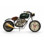 Retro Motosiklet Tasarımlı Duvar Saati - Metal - 44x24 cm Dekoratif Obje