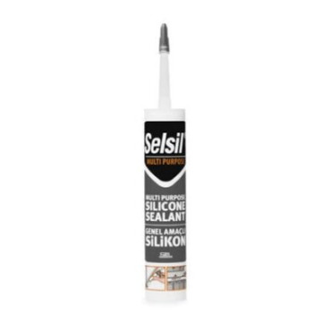 Siyah Universal Silikon - 280 gr - Dolgu Silikonu 
