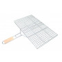Orta Boy Mangal Izgarası - 40x30 cm - Ahşap Saplı 