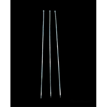 Burgulu Kuşbaşı Şişi - Metal - Kalın Kare - 50 cm