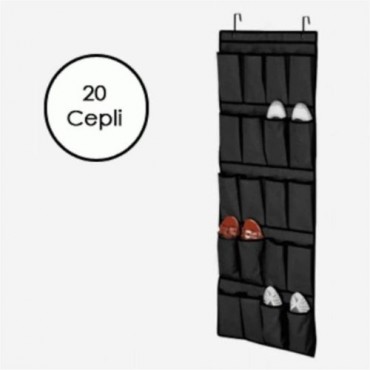 Kapı Arkası Terlik Organizer 20 Göz