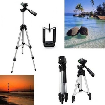 Telefon ve Kamera Tutucu Tripot Ayak 130 cm (Telefon Tutuculu)