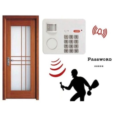 Şifreli Alarm Kapı Zili Hareket Sensörlü
