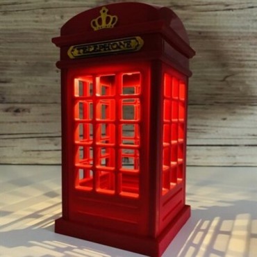 Nostaljik London Telefon Kulübesi Gece Lambası