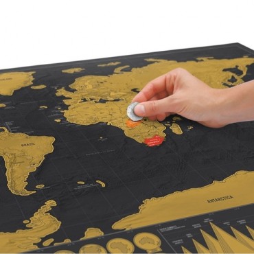 Scratch Map Kazıma Poster Haritası deluxe