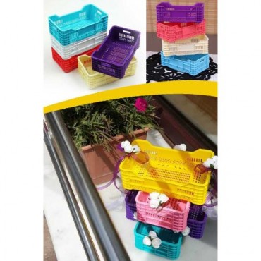 Mini Plastik Kasa Sepet 4lü