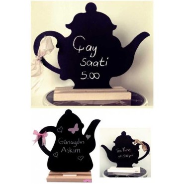 Çaydanlık Şekline Yazı Tahtası