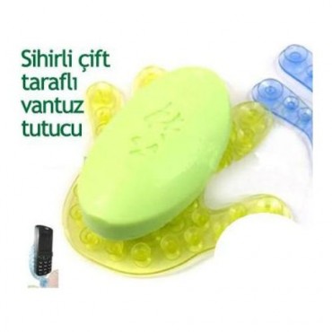  El Şeklinde Sihirli Çift Taraflı Vantuz Tutucu