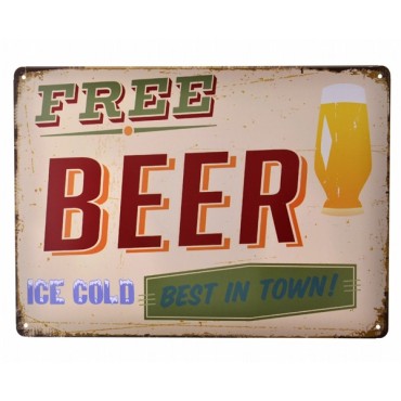  Free Beer Metal Levha 20*30