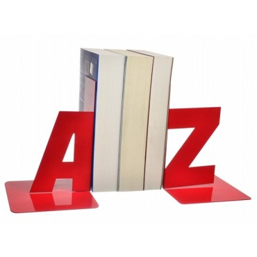   A Z Kırmızı Metal Kitap Tutucu