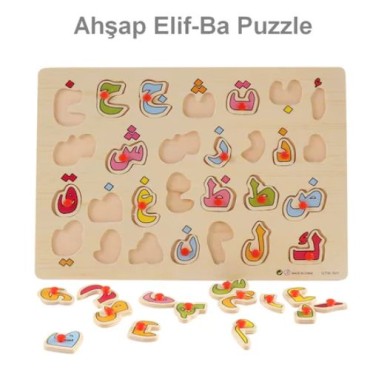 Ahşap Elif Ba Puzzle
