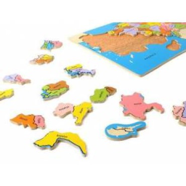 Türkiye Haritası Ahşap Puzzle