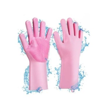 Sihirli Isıya Dayanıklı Silikon Çok Amaçlı Bulaşık Eldiven Fırçası Magic Gloves