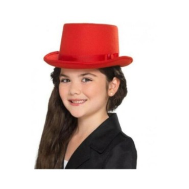 Sihirbaz Şapkası Çocuk Boy Kırmızı Renk