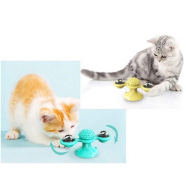 Vantuzlu Dönen Kedi Oyuncağı