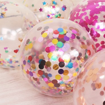  Yuvarlak Pullu Şeffaf Balon 24 İnç