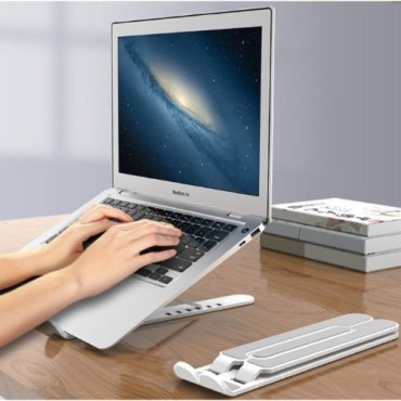 Yükseklik Ayarlı Laptop Standı Beyaz