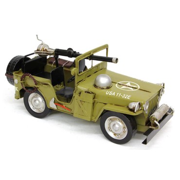 El Yapımı Metal Askeri Jeep