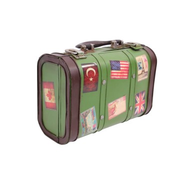 El Yapımı Dekoratif Vintage Bavul
