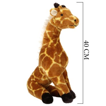 Peluş Zürafa Oyuncak 40 cm Kahverengi 