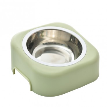 Mikopet Eğimli Çelik Kedi Köpek Mama Kabı 
