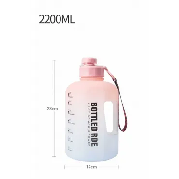 Günlük Motivasyon Su Matarası 2.2 Litre