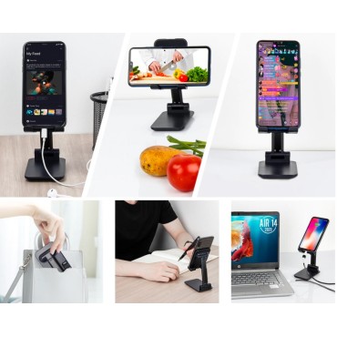 Katlanabilir Masaüstü Telefon ve Tablet Tutucu