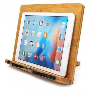 Bambu Ahşap Kitap Okuma Ve Tablet Standı